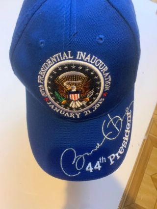 Barack Obama Blue Baseball Cap " 44th President Obama ",  With Presidential Seal.