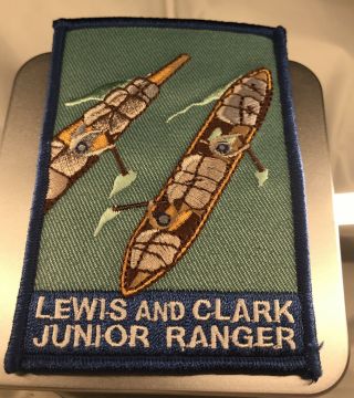 Junior Ranger Lewis And Clark National Park Embroidered Patch 3 1/2”x 2 1/2” Nps