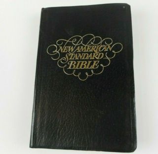 Vintage American Standard Bible 1973 Leather Cover Foundation Press