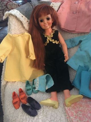 1970’s Chrissy Doll W/ Shoes and Outfits 3