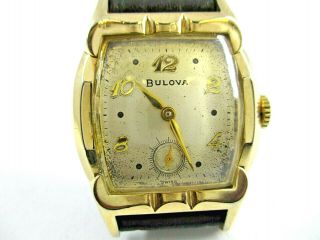 Bulova Vintage Analog Hand Wind Stainless Steel Swiss Wristwatch