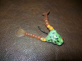 Vintage Unknown 1 - 1/8 " Frog Fishing Lure With Mechanical Legs