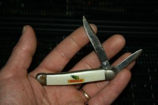 Old Dekalb Seed Corn Small Two Blade Advertising Flying Ear Pocket Knife