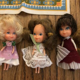 Vintage 1980 Mattel The Littles Dollhouse Furniture Dolls Accessories Baby 7
