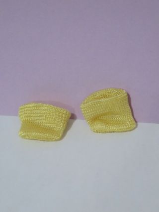 Vintage Yellow Rayon Socks For Ginny Muffie Ginger Alexander - Kins Doll