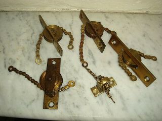 Victorian Door Bell Pulley & Chain,  Servants Bell Pull Crank. 2