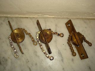 Victorian Door Bell Pulley & Chain,  Servants Bell Pull Crank. 5