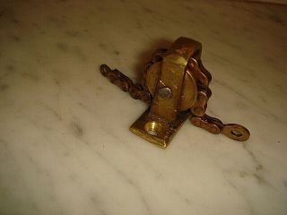 Victorian Door Bell Pulley & Chain,  Servants Bell Pull Crank. 6