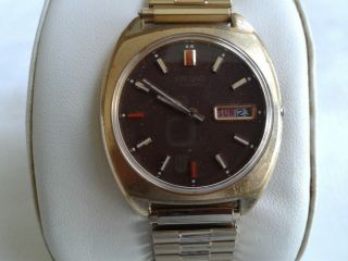 Vintage Seiko 7006 8059 Automatic Brown Dial Day Date