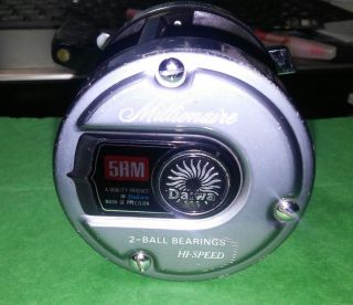 Vintage Daiwa Millionaire 5hm 2 Ball Bearing High Speed Fishing Reel