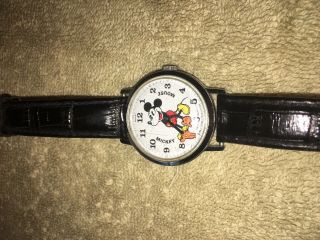 Vintage 1970 ' s Bradley Mickey Mouse Disney Jewelry Mechanical Watch 3