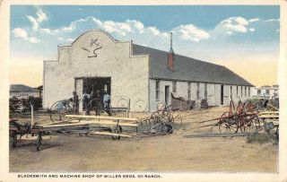 Oklahoma Blacksmith Machine Shop Miller Bros 101 Ranch Antique Pc Za440861