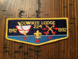 Cowikee Oa Lodge 224 Old 50th Anniversary Scout Flap Patch