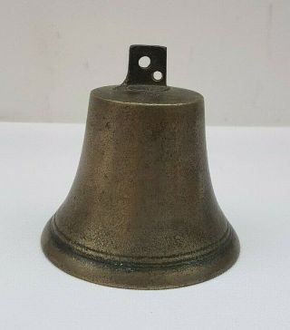 Antique Old Shop Brass Door Bell With No Clapper