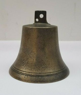 Antique Old Shop Brass Door Bell with No Clapper 2
