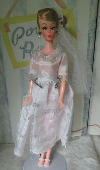 Vintage Uneeda Wendy Doll All Outfit & Earrings Barbie Swirl Clone