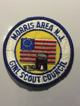 Vtg Girl Scout Patch Morris Area N.  J.  Jersey Gs Council Bicentennial