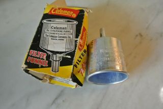 Vintage Coleman Filter Funnel No.  0 With Box 199 B 969
