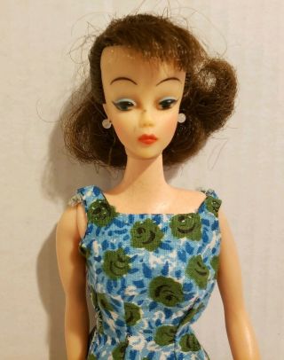 Vintage 1960 ' s Ideal Mitzi Barbie Clone Fashion Doll with Dress 3