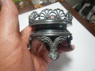 Simpson & Miller Silver Plate pickle castor jar holder ornate estate item 2