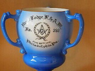 Masonic 3 Handle Loving Cup,  Lodge No.  393 Philadelphia 1910