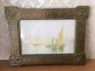 Vintage Arts And Crafts Metal Photo Picture Frame 42cm X 32cm 2