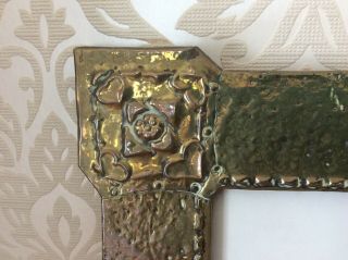 vintage Arts and Crafts metal photo picture Frame 42cm x 32cm 2 2