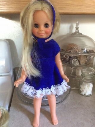 Vintage 1969 Ideal Velvet Doll Blonde Hair That Grows Crissy Cousin