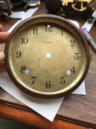 Antique Ansonia Mantle Clock Bezels And Face 5.  75” Diameter