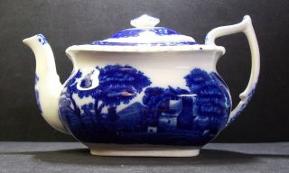 Antique Blue COPELAND SPODE ' S TOWER Tea Pot Teapot England Blue & White OFFER 2