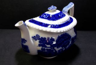 Antique Blue COPELAND SPODE ' S TOWER Tea Pot Teapot England Blue & White OFFER 3
