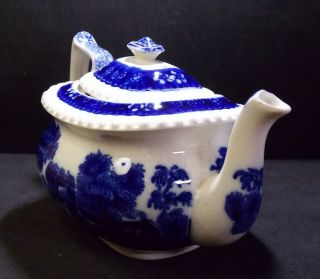 Antique Blue COPELAND SPODE ' S TOWER Tea Pot Teapot England Blue & White OFFER 4