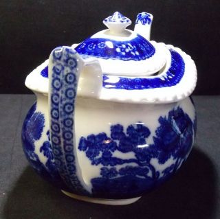 Antique Blue COPELAND SPODE ' S TOWER Tea Pot Teapot England Blue & White OFFER 8
