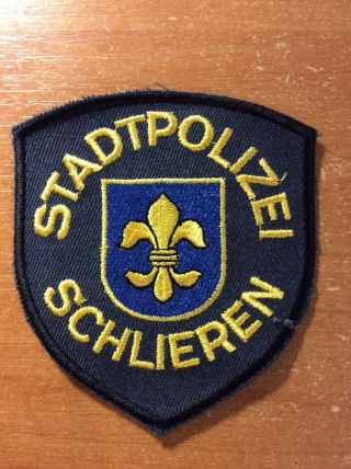 Swiss Switzerland Patch Police Polizei Schlieren (canton Zurich)
