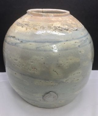 A Large Antique Chinese Ming Dynasty or Later Crackle Glaze Spice Ginger Jar 2
