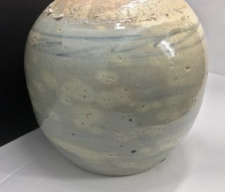 A Large Antique Chinese Ming Dynasty or Later Crackle Glaze Spice Ginger Jar 3