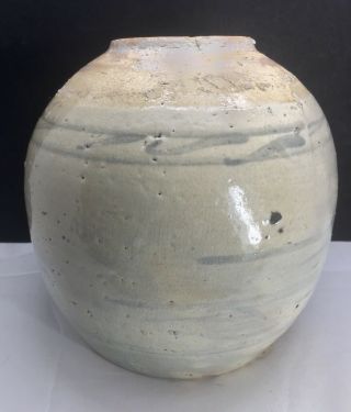 A Large Antique Chinese Ming Dynasty or Later Crackle Glaze Spice Ginger Jar 4