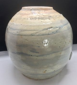 A Large Antique Chinese Ming Dynasty or Later Crackle Glaze Spice Ginger Jar 5