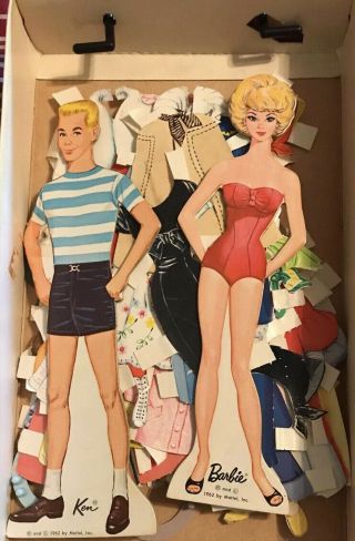 1962 Barbie And Ken Paper Dolls