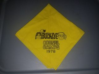 Boy Scout Buckeye Council Camps 1978 Neckerchief