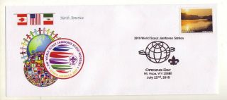 2019 World Scout Jamboree Usps Opening Day Cover July 22nd