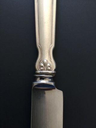 Tiffany & Co.  Shell & Thread Sterling Silver Handle 9  ' mgw ' Mono Dinner Knife 3