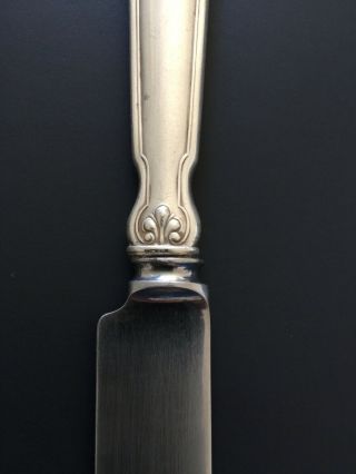 Tiffany & Co.  Shell & Thread Sterling Silver Handle 9  ' mgw ' Mono Dinner Knife 5