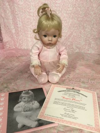 1993 Vintage 1st Issue Ashton Drake " Sugar Plum " Porcelain Doll By Dianna Effner