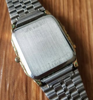 Vintage 1980s Seiko Quartz Ana - Digi H357 - 5000 Gold Plated Japan Watch 5