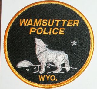 Wamsutter Police Wyoming Wy Wyo Pd Patch