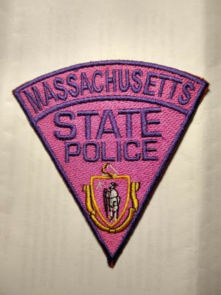 Boston Massachusetts State Pink Federal Police Patch
