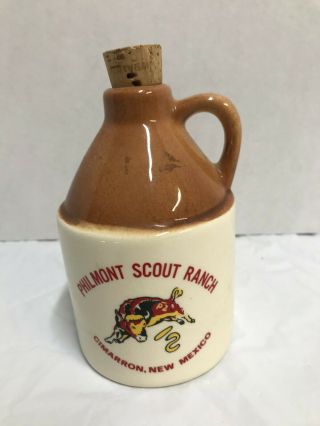 Bsa Boy Scouts Philmont Scout Ranch Cimarron Mexico Souvenior Brown Jug