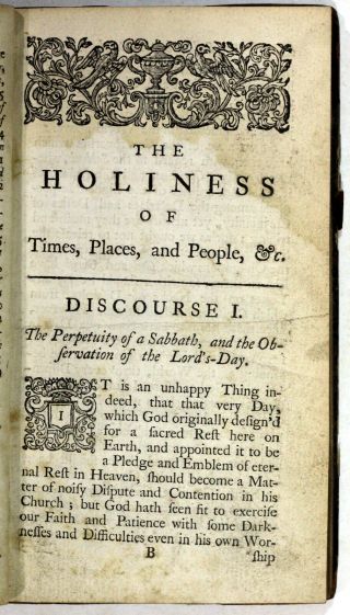 1738 Old Antique 18th Century Theology Watts Holiness Times Places People Scarce 2