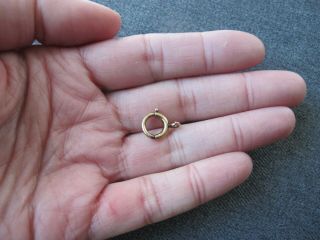 Antique marked 1/20 12 KTG.  F.  gold filled rounded clasp jewelry making 4 2